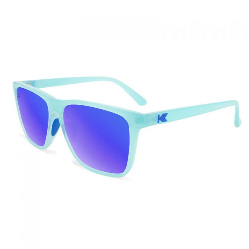 Błękitne sportowe okulary przeciwsłoneczne Fast Lanes Icy Blue Knockaround