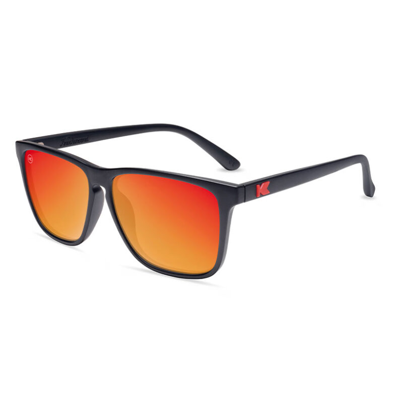Czarne okulary przeciwsłoneczne Fast Lanes Red Sunset Knockaround