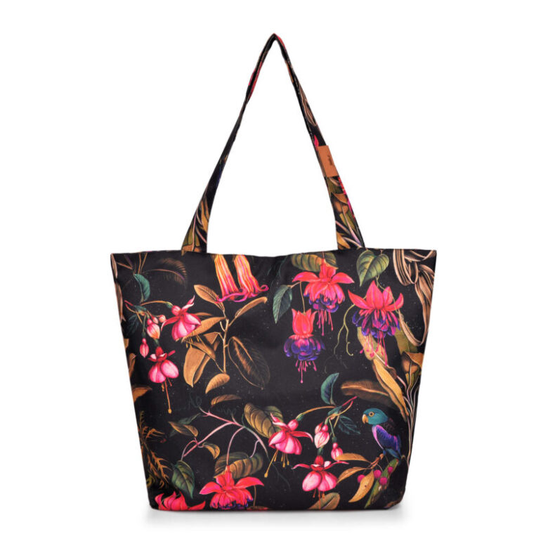 Duża torba damska shopper w kwiaty frida