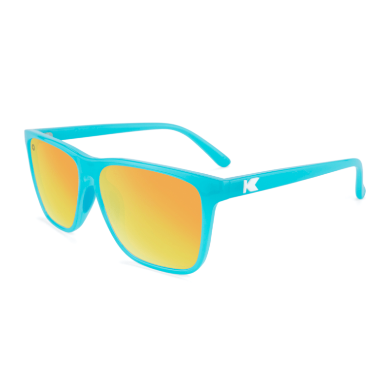 Turkusowe okulary przeciwsłoneczne Fast Lanes Pool Blue Knockaround