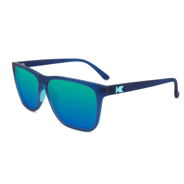 Granatowe sportowe okulary przeciwsłoneczne Fast Lanes Navy Mint Knockaround