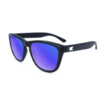 Czarne okulary niebieska soczewka Premiums