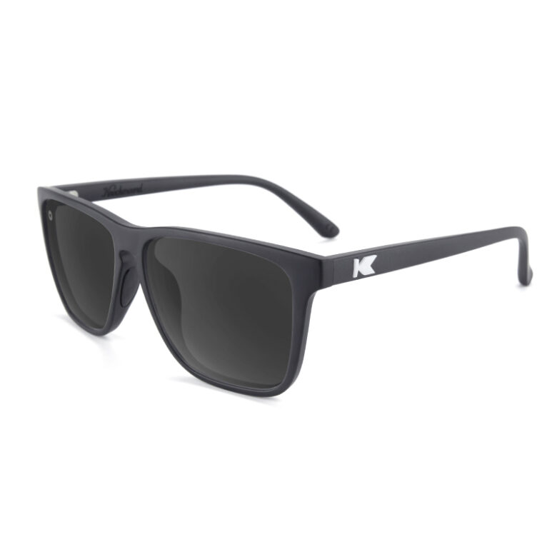 Czarne sportowe okulary przeciwsłoneczne Fast Lanes Black Smoke Knockaround