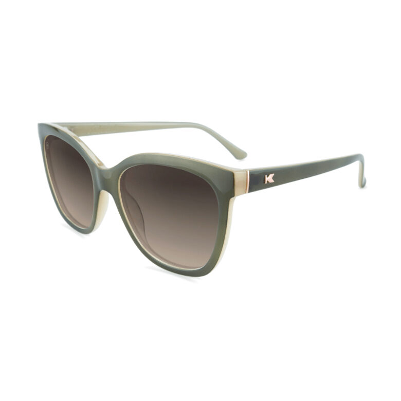 Zielone damskie okulary przeciwsłoneczne Deja Views Coastal Dunes Knockaround