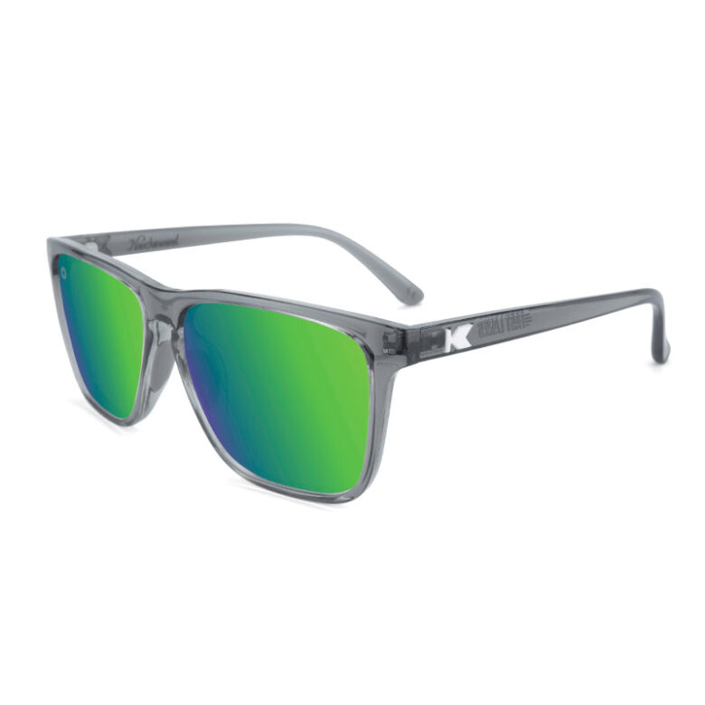 Szare sportowe okulary przeciwsłoneczne fast lanes clear grey Knockaround