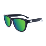 Czarne okulary zielona soczewka Premiums