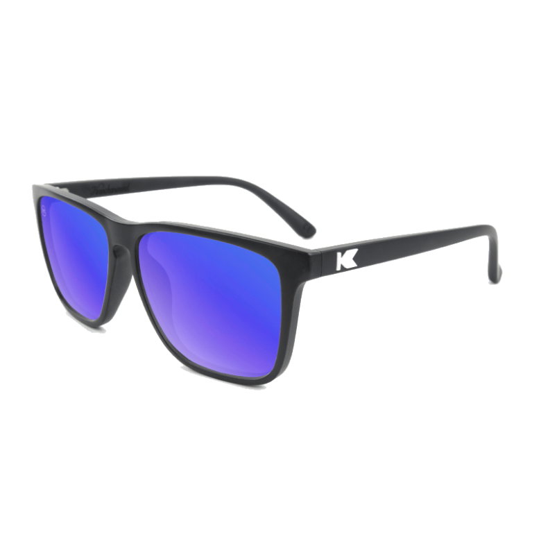 Czarne okulary przeciwsłoneczne lustrzanki Fast Lanes Black Moonshine Knockaround