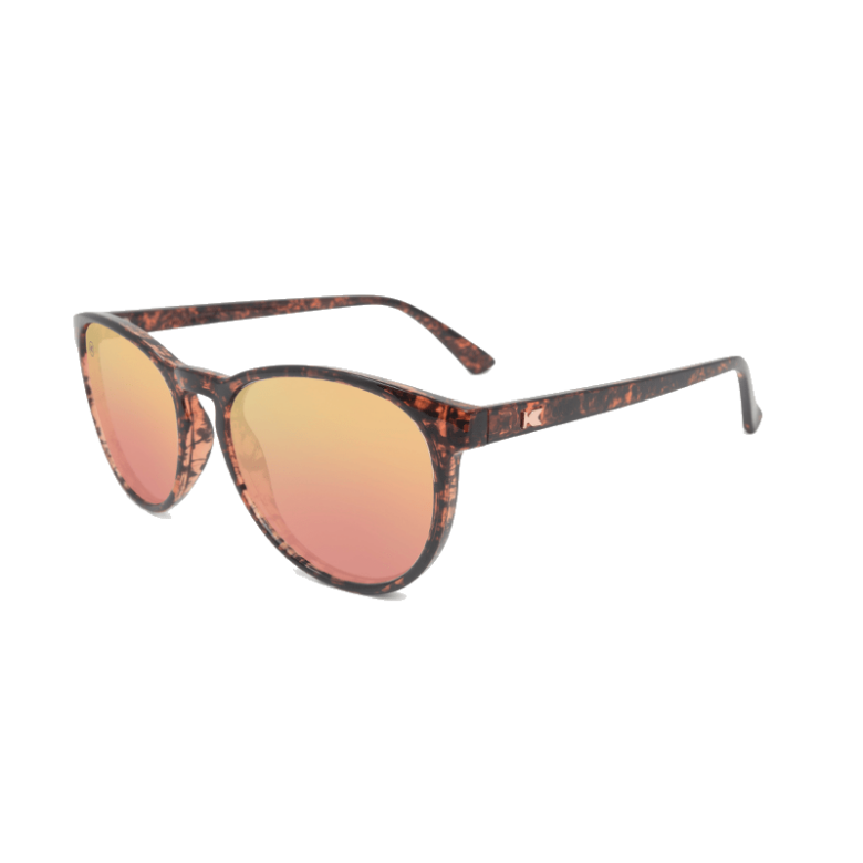 Okrągłe bursztynowe okulary Pink Ink Mai Tais Knockaround