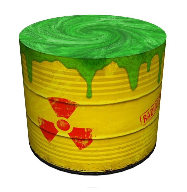 Pufa z motywem beczki - Radioactive