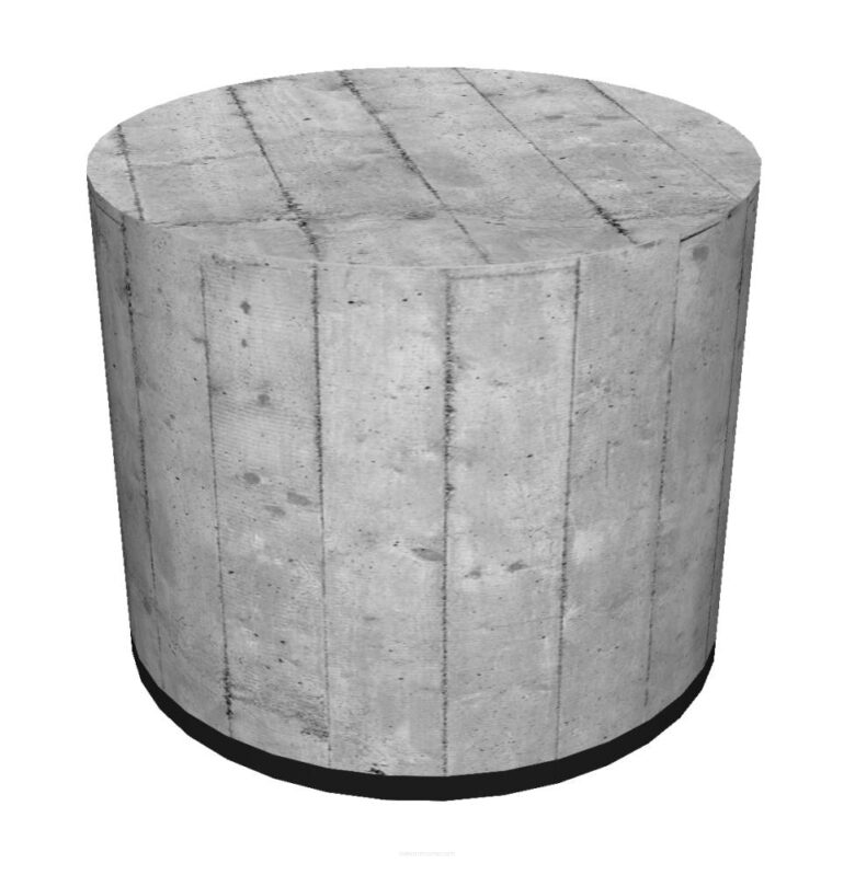 Pufa do przedpokoju szara - Solid
