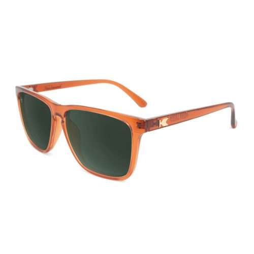 Brązowe okulary przeciwsłoneczne w kolorystyce desert glaze fast lanes Knockaround