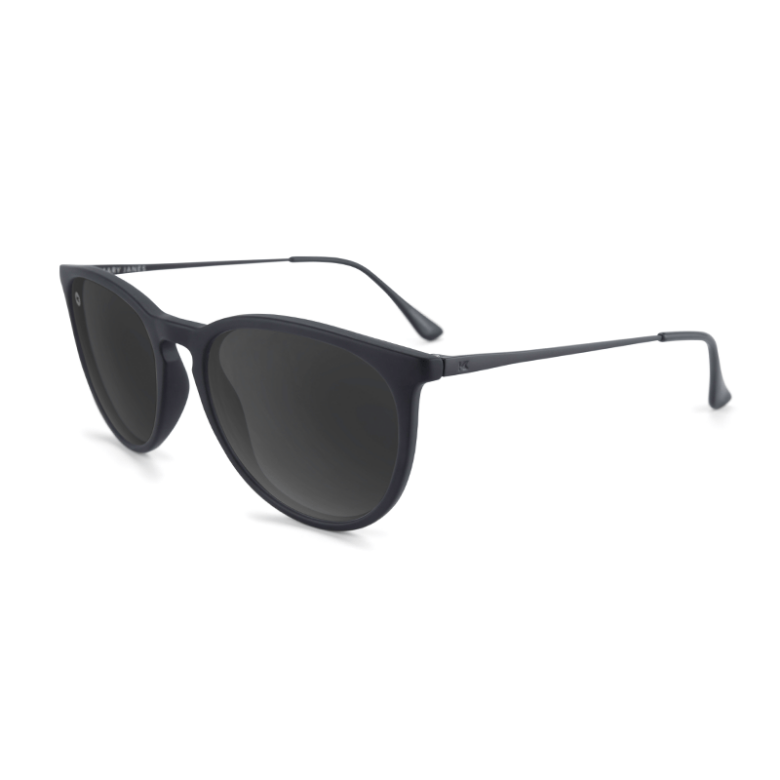 Czarne okulary przeciwsłoneczne Mary Janes Black on Black Knockaround