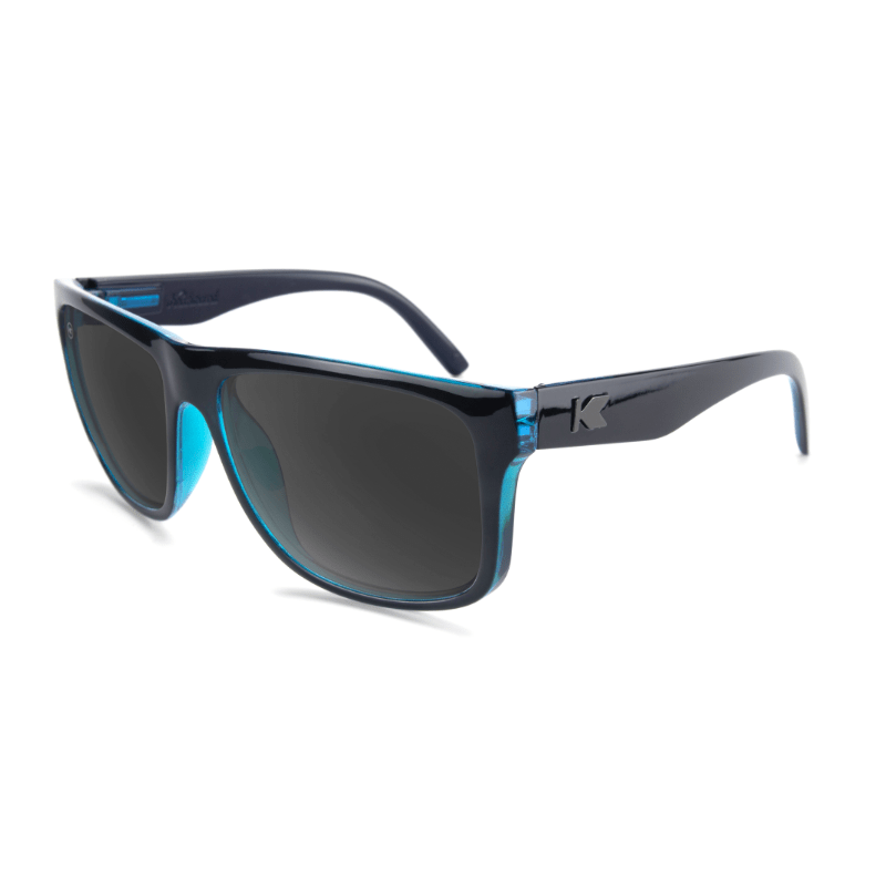 Czarne okulary przeciwsłoneczne z błękitem Torrey Pines Knockaround