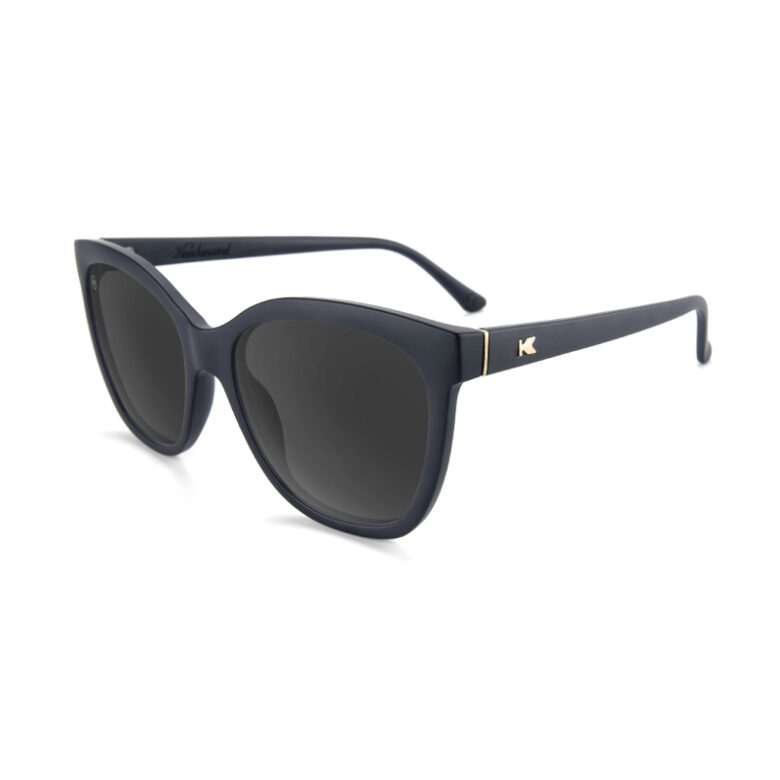 Czarne matowe damskie okulary przeciwsłoneczne Deja Views Black Smoke Knockaround