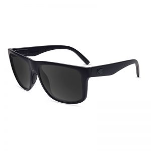 Męskie duże okulary przeciwsłoneczne Torrey Pines Black on Black Knockaround