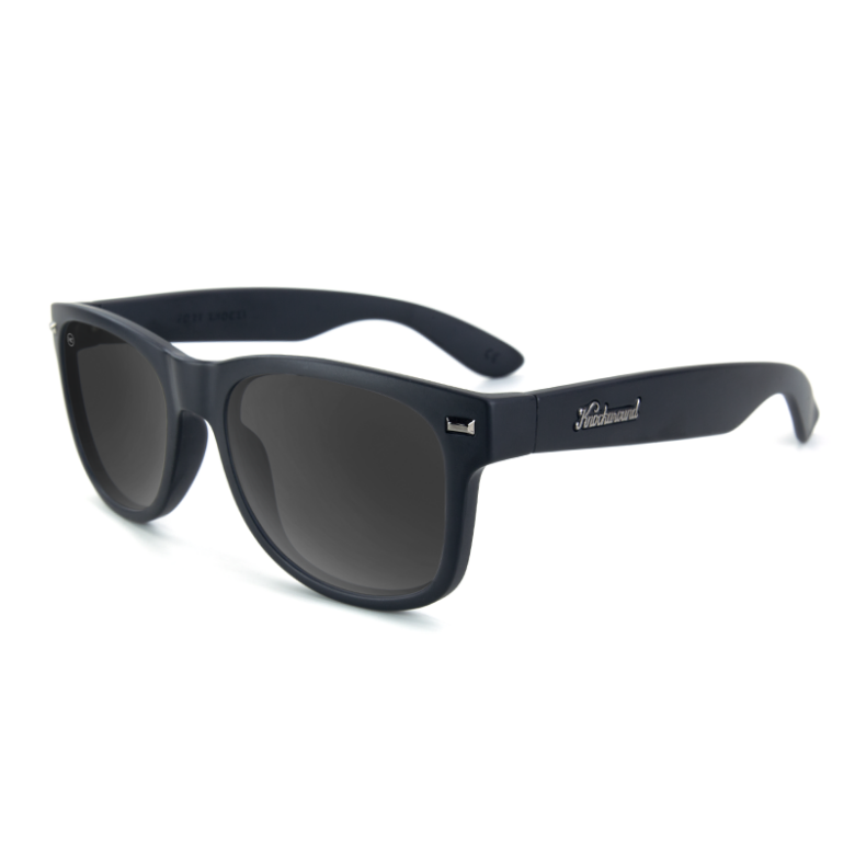 Duże czarne matowe okulary przeciwsłoneczne Fort Knocks Black on Black Knockaround