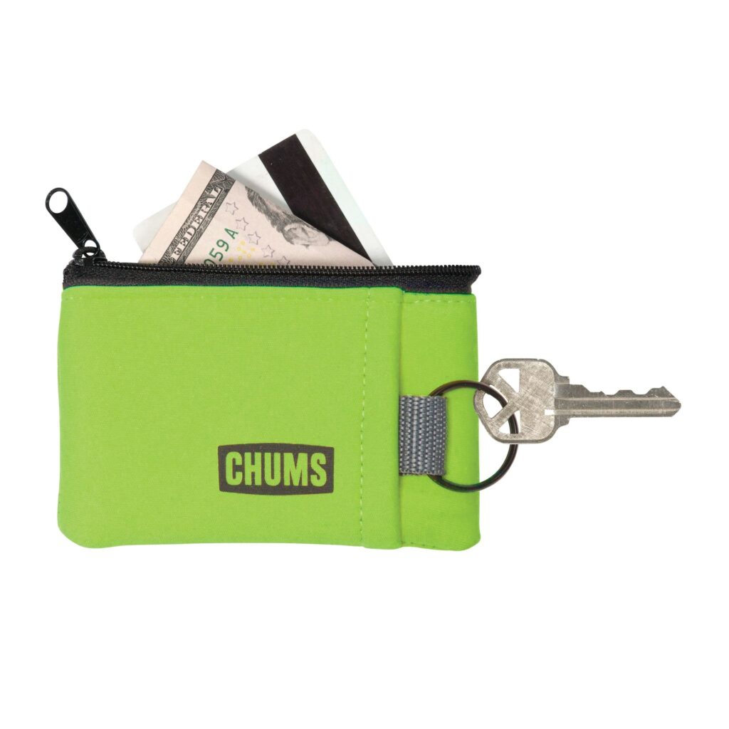 Pływający portfel brelok zielony neon Chums