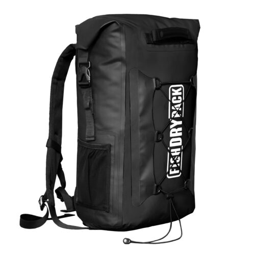 Czarny plecak FishDryPack Explorer 40L