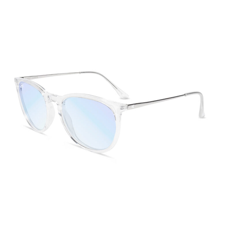 Przezroczyste okrągłe okulary zerówki Mary Janes Knockaround