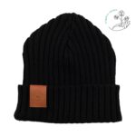 Bawełniana czapka Alkatraz czarna Kabak bawełna organiczna