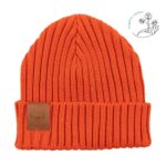 Bawełniana czapka Alkatraz pomarańczowa Kabak bawełna organiczna