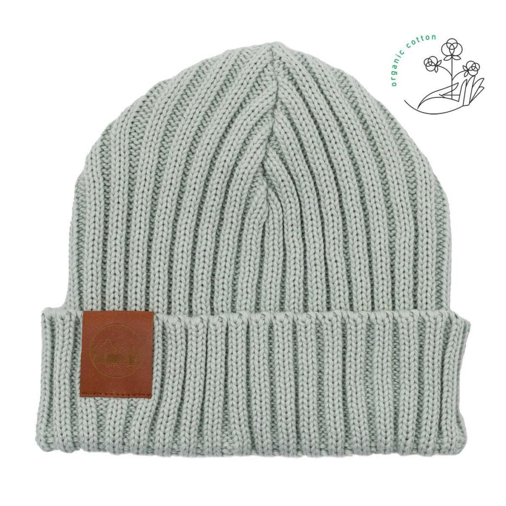 Bawełniana czapka Alkatraz perłowa Kabak bawełna organiczna