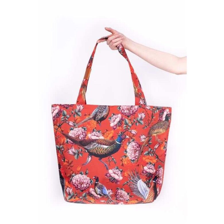 Duża torba damska shopper Czerwone Bażanty dziendobry