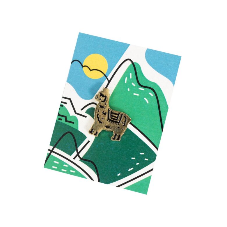 Pin przypinka lama