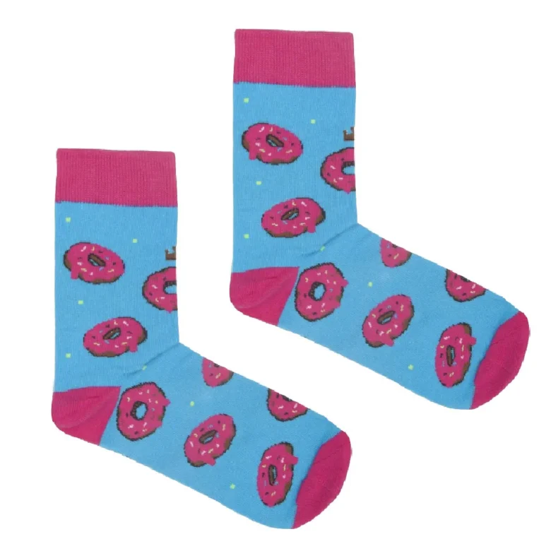 Skarpetki donuty turkusowe Kabak