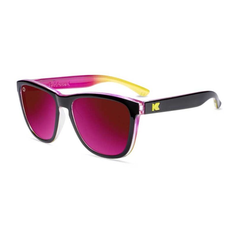 Czarne błyszczące okulary Midnight Snack Premiums Knockaround