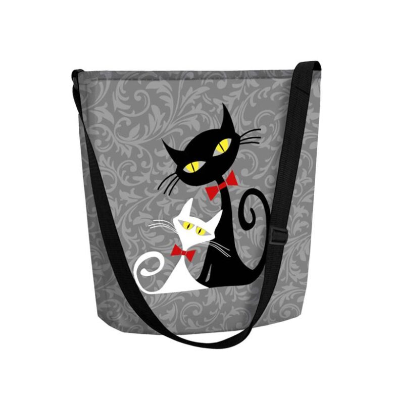 Torba listonoszka Funky Black&White