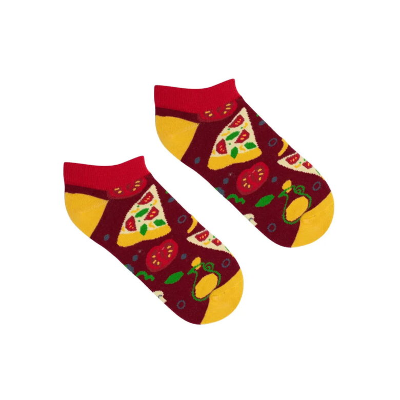 Kolorowe Skarpetki stopki Pizza