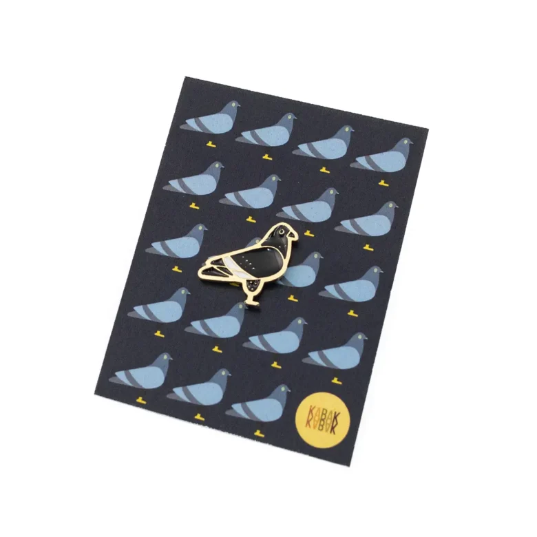 Pin przypinka gołąb