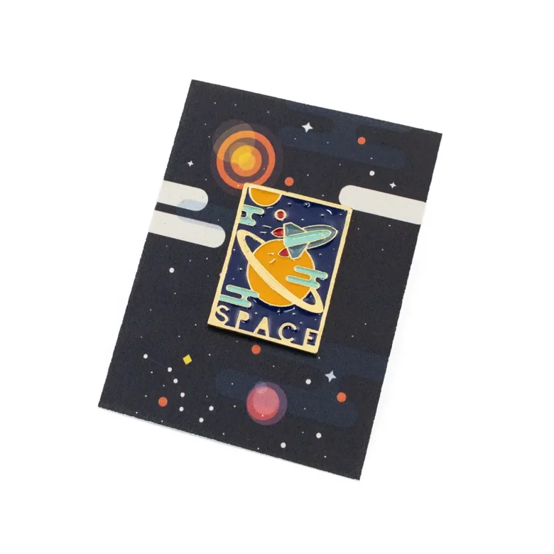 Pin przypinka retro kosmos
