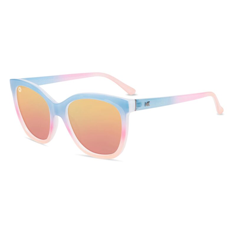 Pudrowe damskie okulary