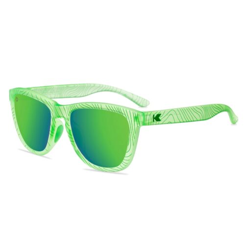 Sportowe zielone okulary