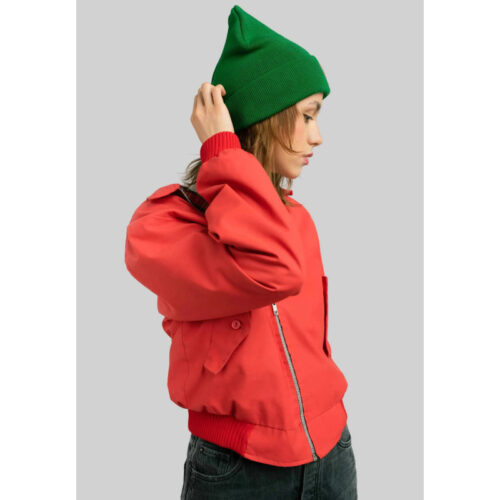 bawelniana-jesienna-czapka-beanie-zielona