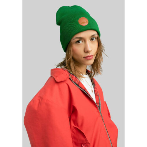 bawelniana-jesienna-czapka-beanie-zielona