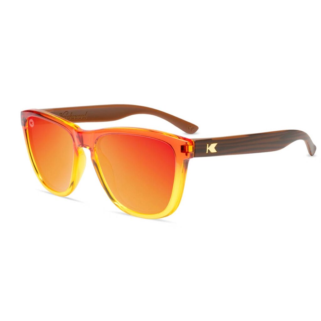 Pomarańczowe okulary przeciwsłoneczne Firewood Premiums Knockaround