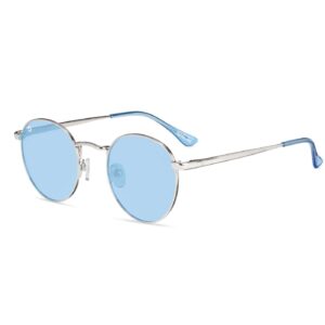 Niebieskie okrągłe okulary Lakefront Love & Haights Knockaround