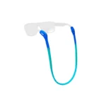 Silikonowy sznurek do okularów turkusowo niebieski Chums