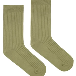 Skarpetki klasyczne khaki w prążek Kabak