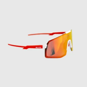 Czerwono białe sportowe okulary 4KAAD