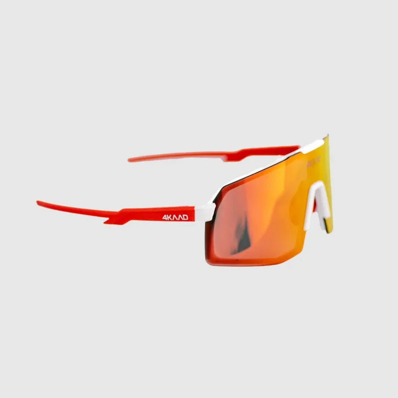 Czerwono białe sportowe okulary 4KAAD