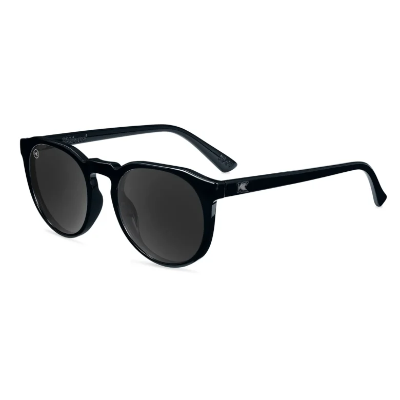 Czarne okrągłe okulary Piano Black Tide Pools Knockaround