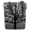 Lekka damska torba z czarno białym drzewem - Sunny Drzewo