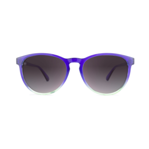 niedrogie kolorowe okulary przeciwsłoneczne z polaryzacją do samochodu dla kierowców knockaround mai tais niebieskie fioletowe indygo błyszczące z czarnymi soczewkami zaokrąglone okrągłe sportowe dla kobiety sexy front