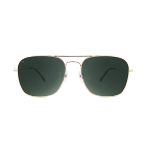 niedrogie okulary przeciwsłoneczne z polaryzacją aviator Mount Evans złote oprawki zielone soczewki klasyczne pilotki front