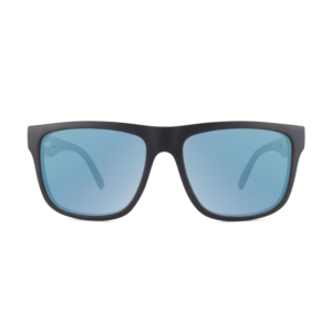 niedrogie okulary przeciwsłoneczne z polaryzacją czarne z niebieskimi soczewkami knockaround Torrey Pines