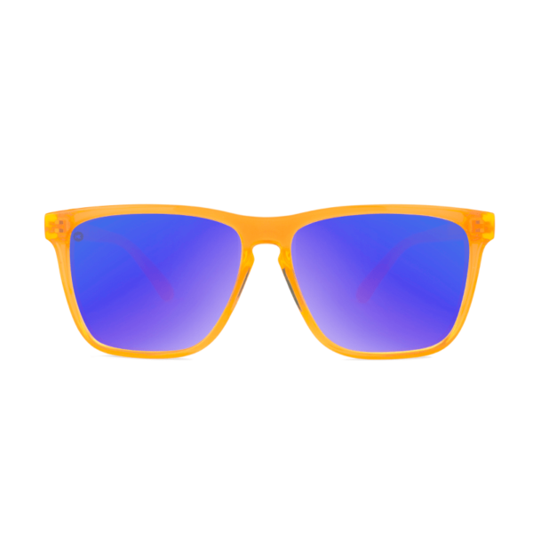 niedrogie okulary przeciwsłoneczne z polaryzacją sportowe do biegania do sportów knockaround Fast Lanes neonowe pomarańczowe niebieskie soczewki lusterka na plażę na narty fornt